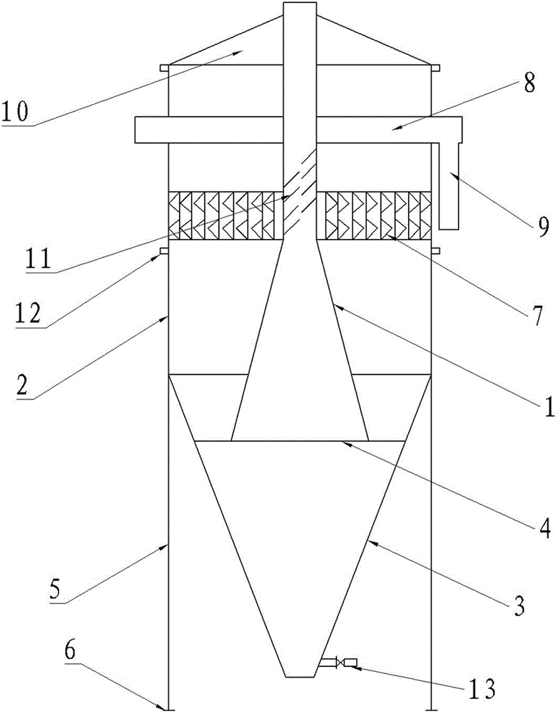 一种密度板加工污水沉淀塔的制作方法