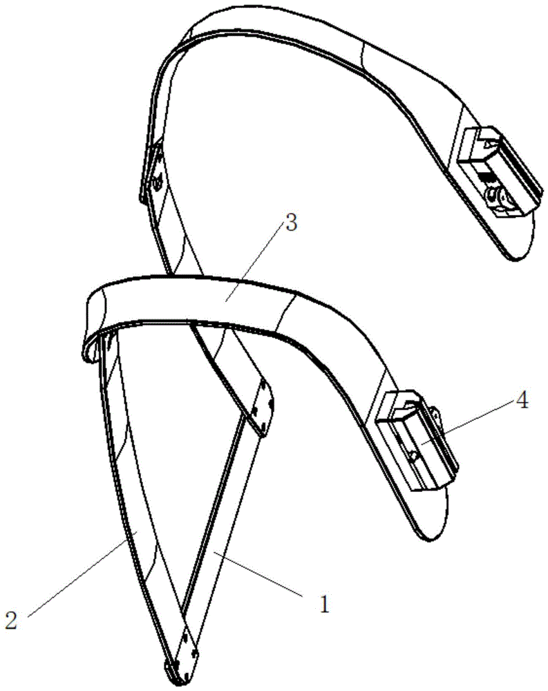 功能性双肩减重背带支撑架的制作方法