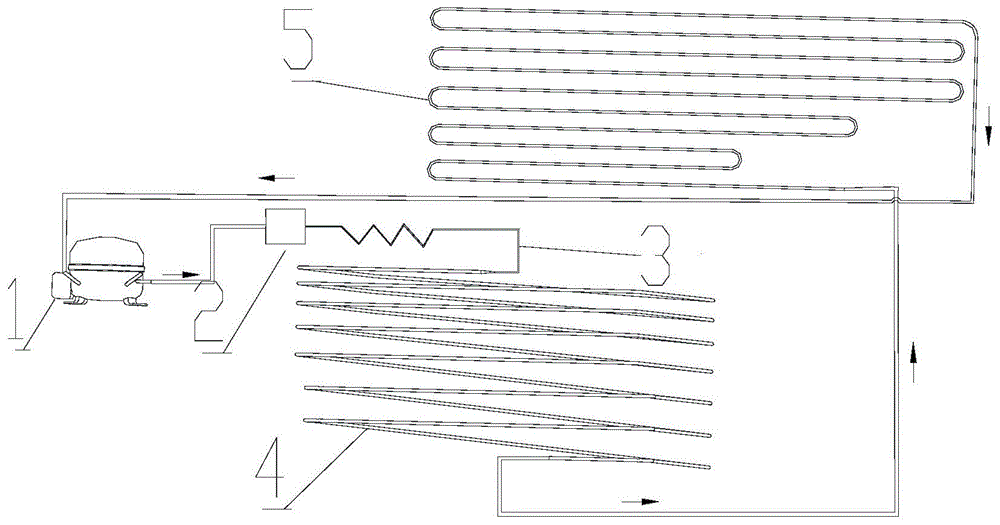 一种冷柜制冷系统的制作方法