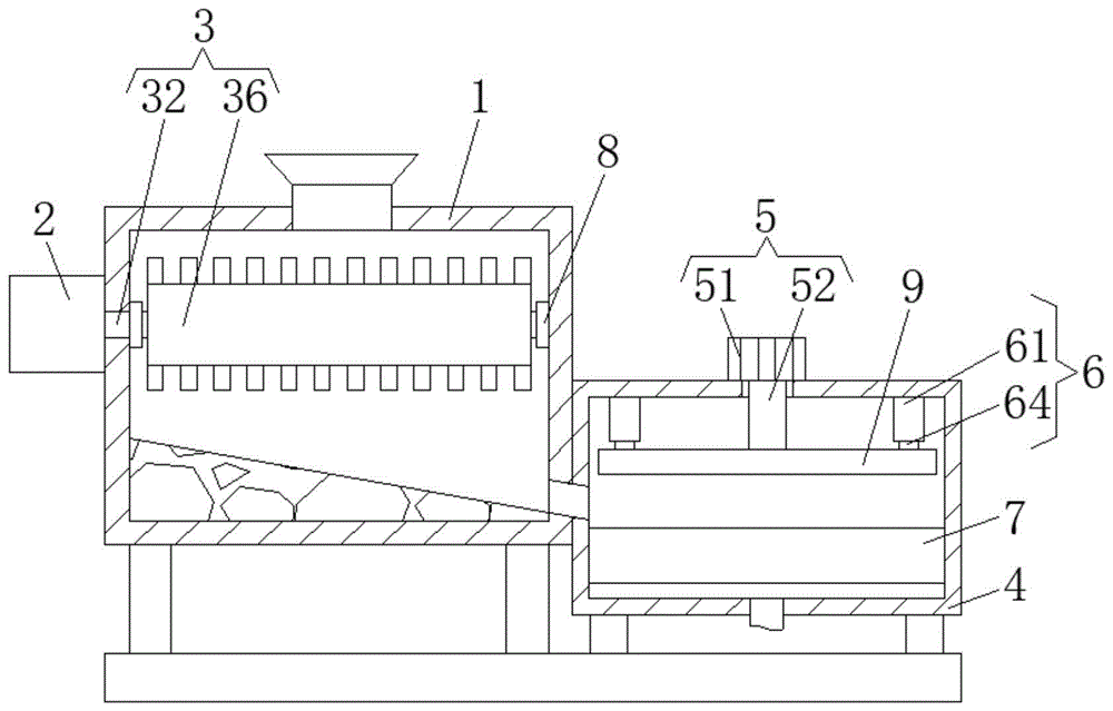 一种垃圾粉碎过滤一体化装置的制作方法