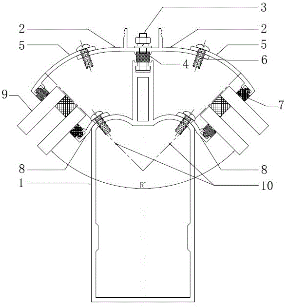 幕墙龙骨多角度转向模具的制作方法