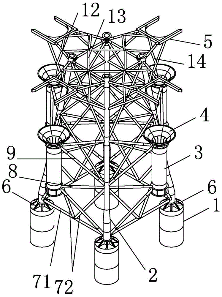 吸力桶基础沉桩定位架的制作方法