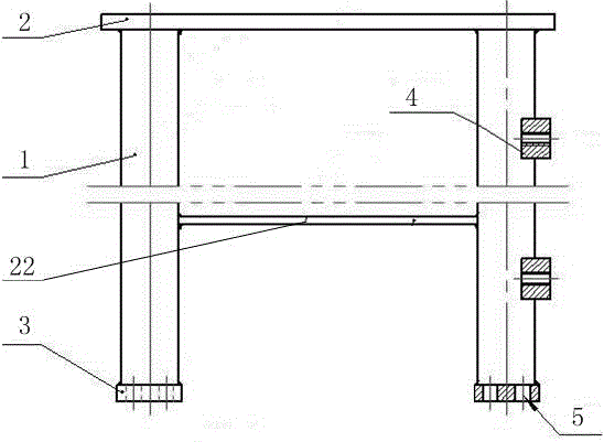 一种固定掘进机盖板用立柱的制作方法