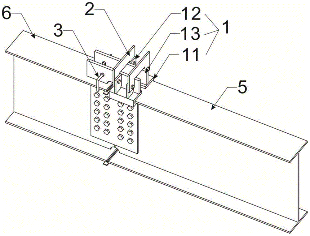 可拆卸钢梁安装连接件及钢梁连接方法与流程