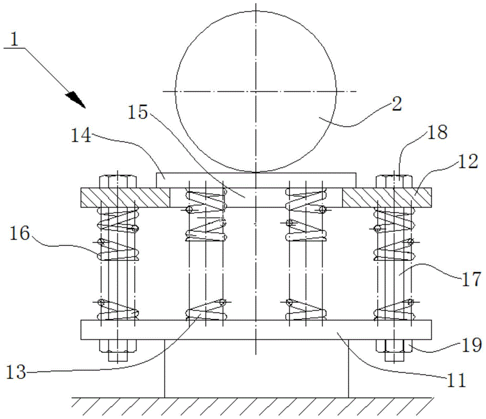 一种水平伸缩油缸的支承结构的制作方法