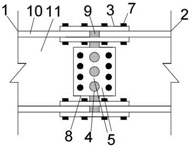 一字型工字钢抗震连接节点的制作方法