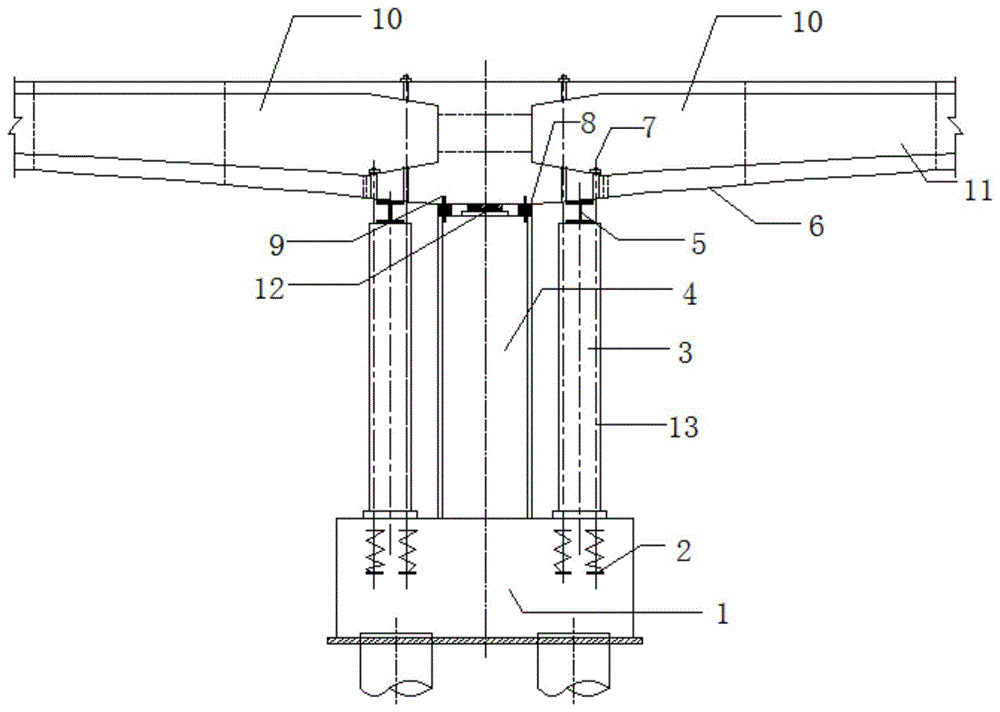 一种基于bim的大悬臂梁桥梁体临时固结施工结构和方法与流程