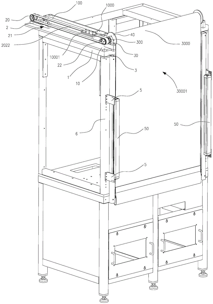 气缸驱动的卷帘门装置的制作方法