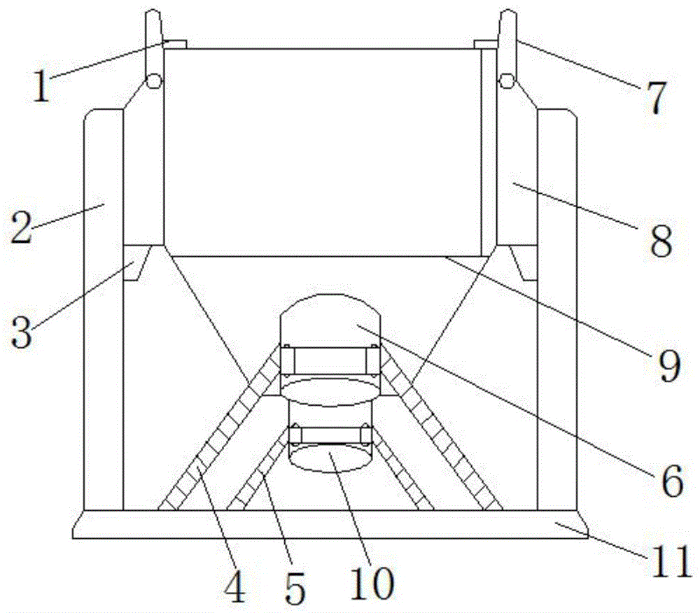 一种建筑施工用混凝土塔吊料斗的制作方法