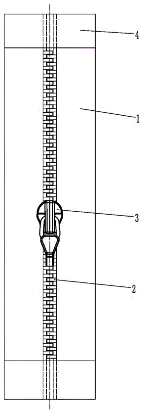 可更换拉片的阻燃拉链的制作方法