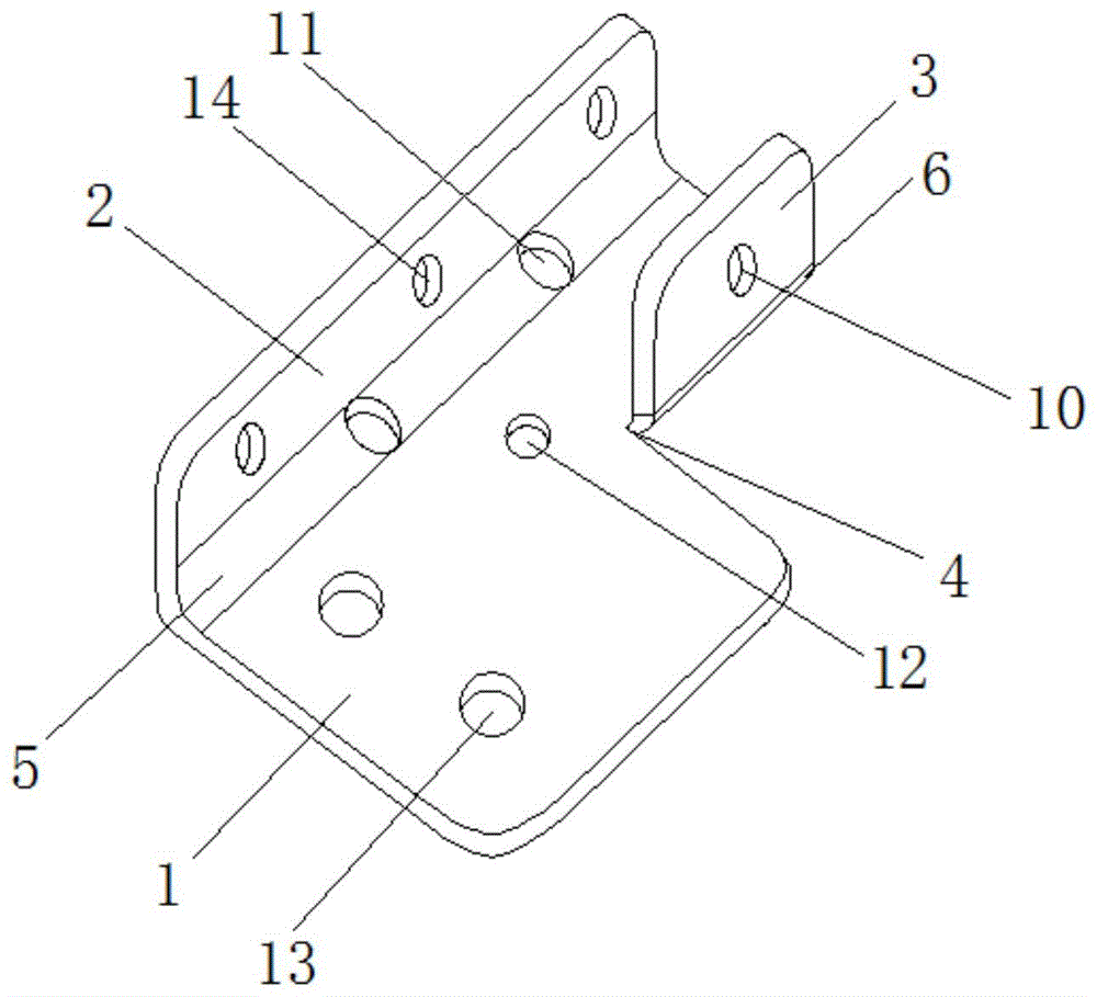 一种可固定转轴的冲压成型支架的制作方法