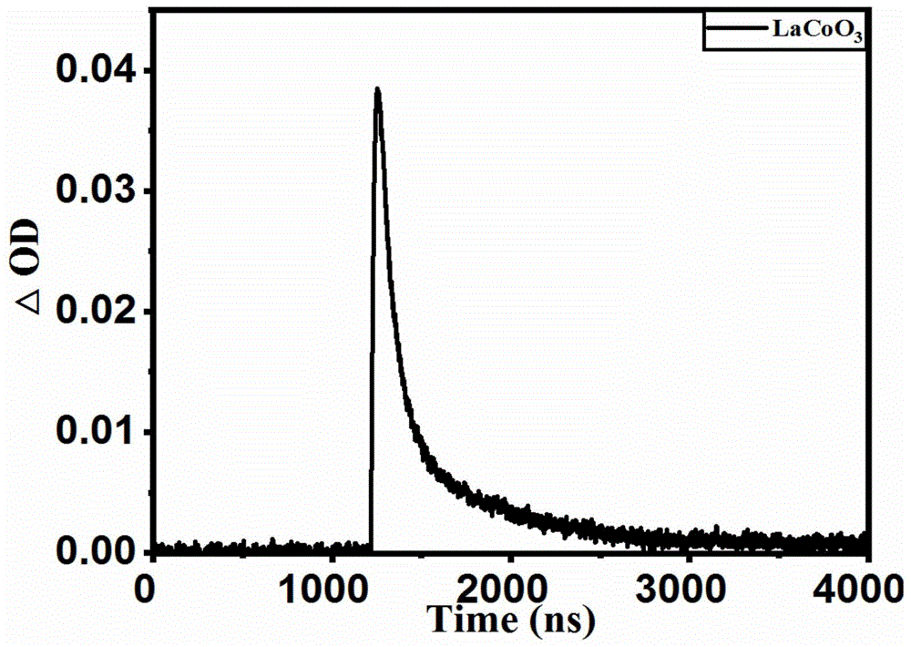 利用瞬态吸收光谱预测光激发下镧基钙钛矿催化剂催化效率的方法与流程
