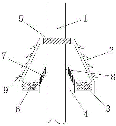 一种带有驱蛇防攀爬装置的杆塔的制作方法