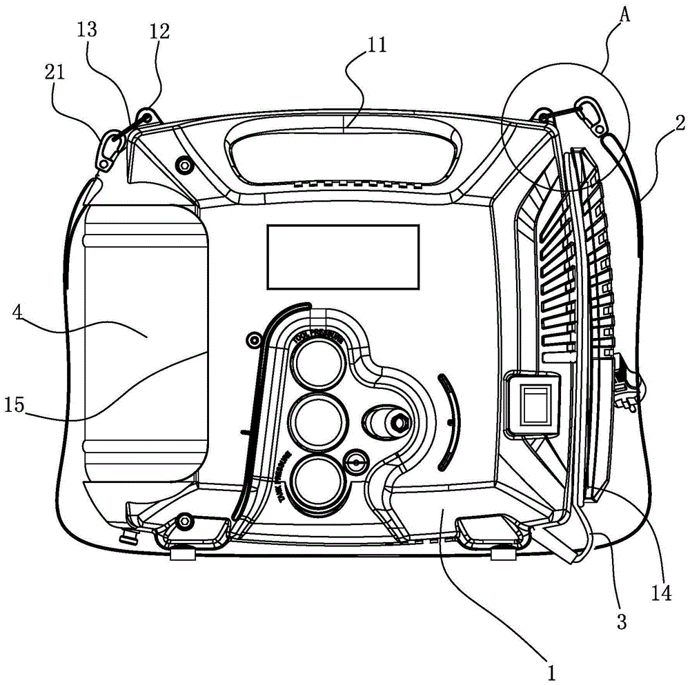 一种带有背带组件的空压机的制作方法