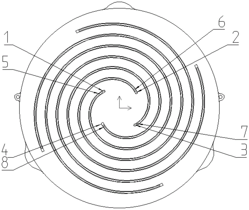 一种新型对称四涡旋动静盘的制作方法
