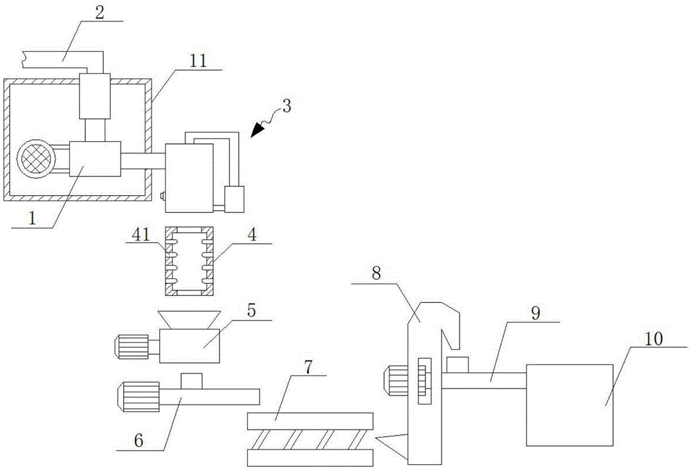 一种煅后焦吸料输送系统装置的制作方法