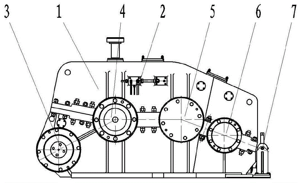 一种石油钻井绞车用四档齿轮传动箱的制作方法