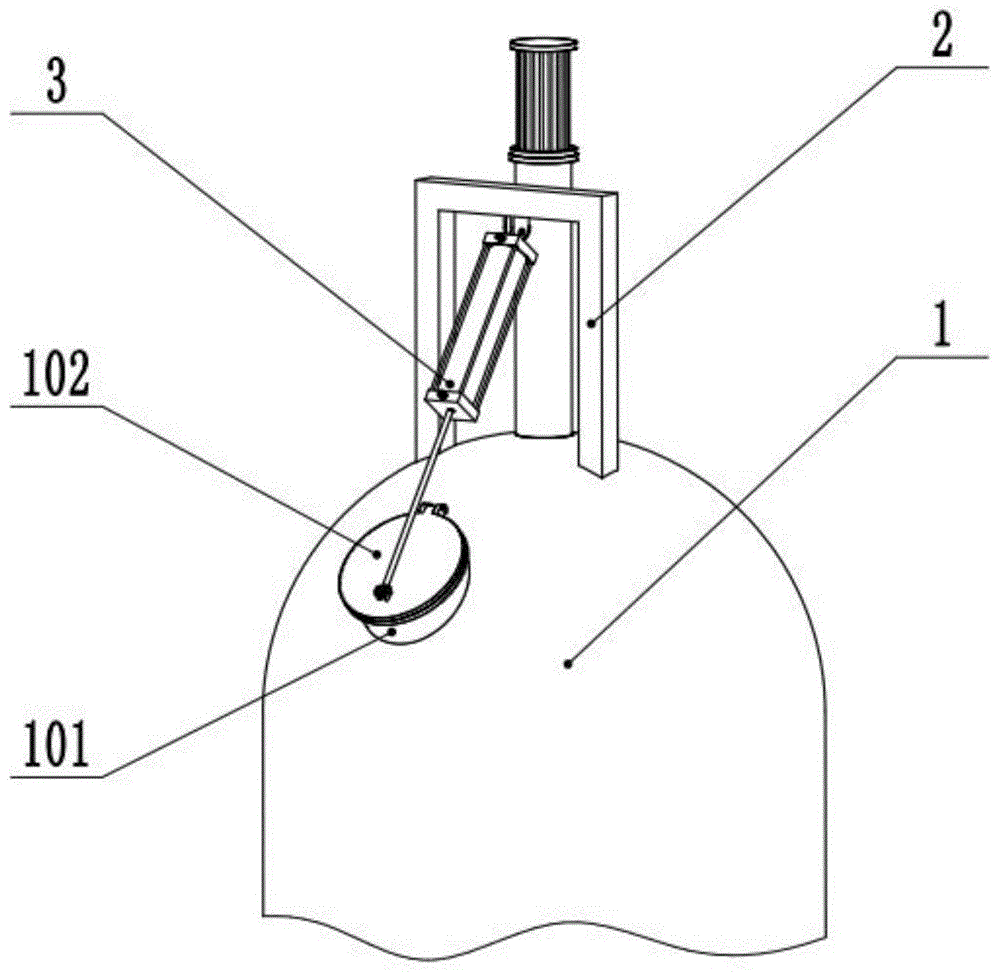 一种脱水釜用自动开关盖的制作方法