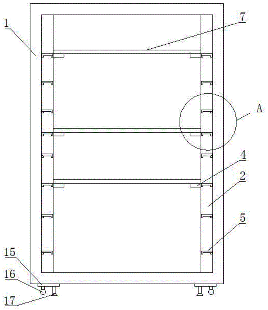 一种便于调节分隔板间距的网络机柜的制作方法