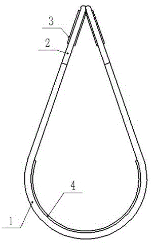 一种用于石油管道吊运的扁平吊带的制作方法