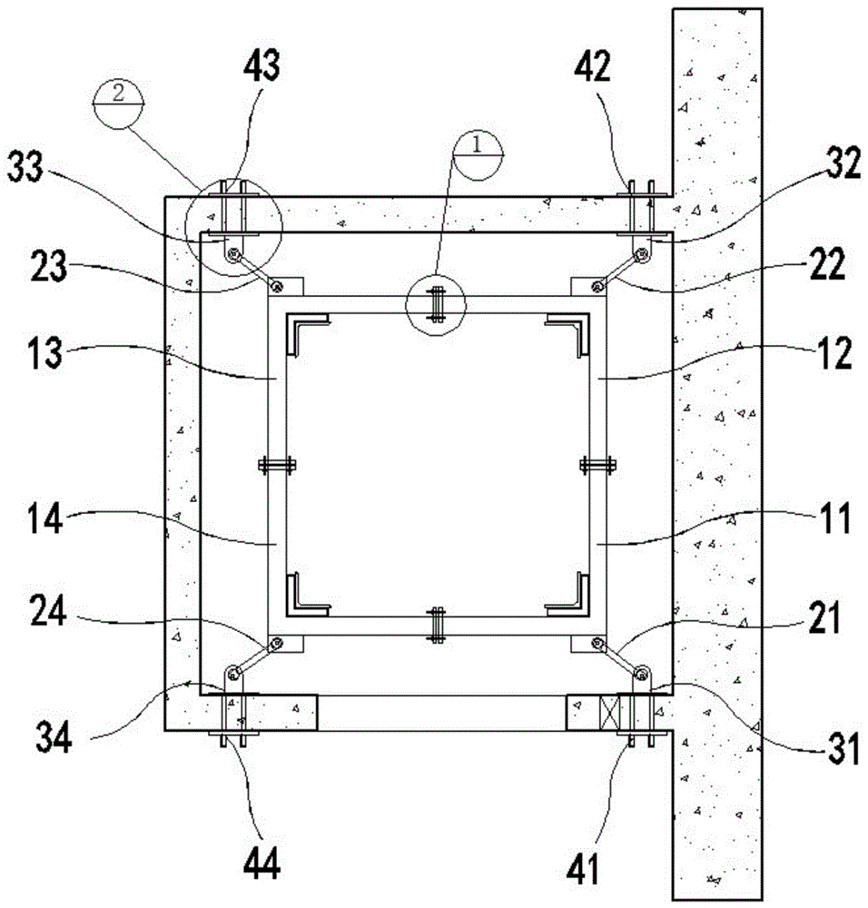 一种内爬式塔式起重机附墙连接件及其安装方法与流程