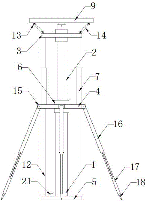 一种建筑施工安全防护支撑架的制作方法