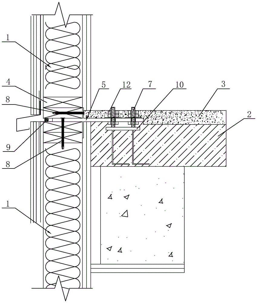 一种PEC墙与主体结构干式连接节点的制作方法