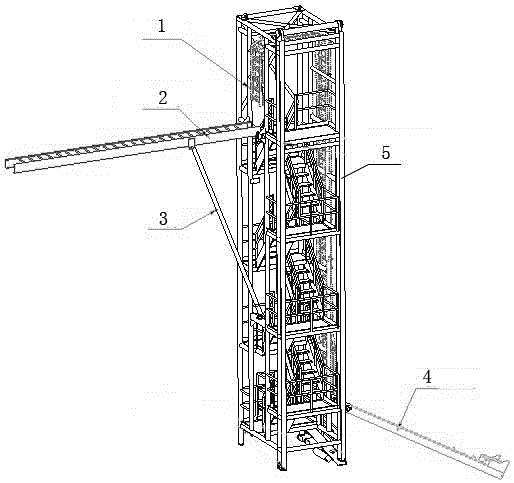 一种兼有折叠电缆槽功能的石油钻机塔梯的制作方法