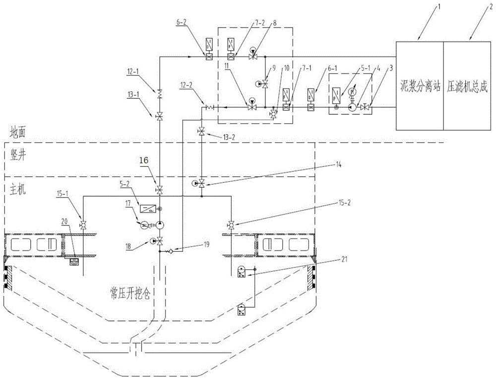 一种竖井掘进机用泥浆环流出渣系统的制作方法