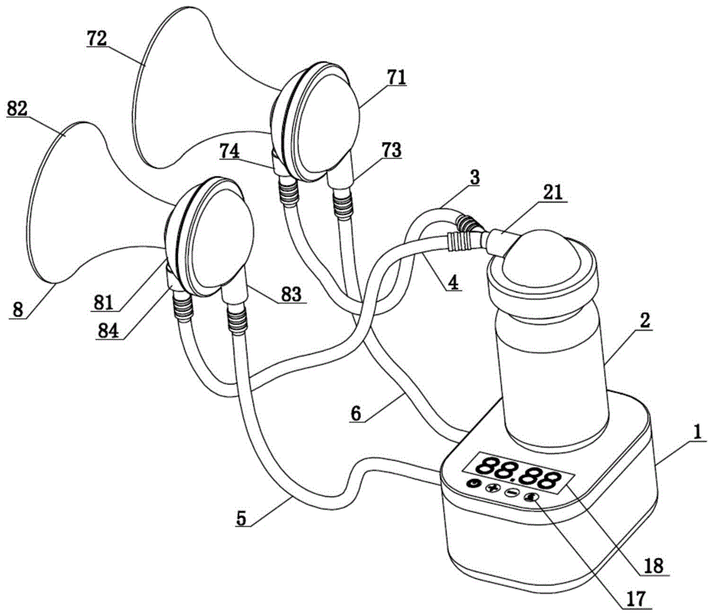 一种智能奶流侦测双乳泵的制作方法