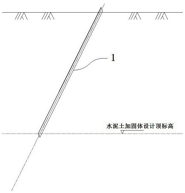 刚性插入件结合旋喷式加固体形成斜向受力体的施工方法与流程