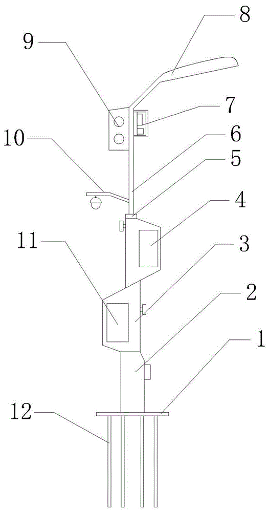 一种具有远程控制、治安监控的智慧型路灯的制作方法