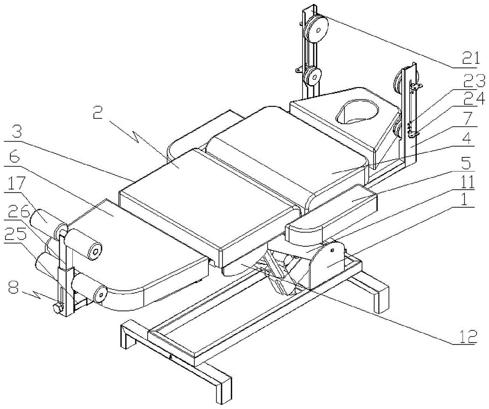 一种康复牵引理疗床的制作方法