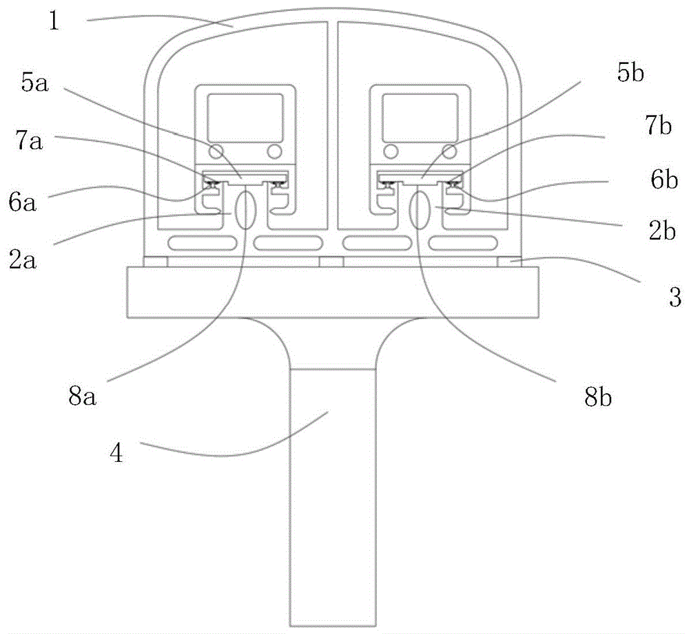 一种腹板闭孔的单箱双室高架磁浮交通结构的制作方法