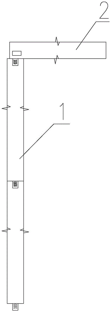 一种可拆装的雨污水管线测量辅助杆的制作方法