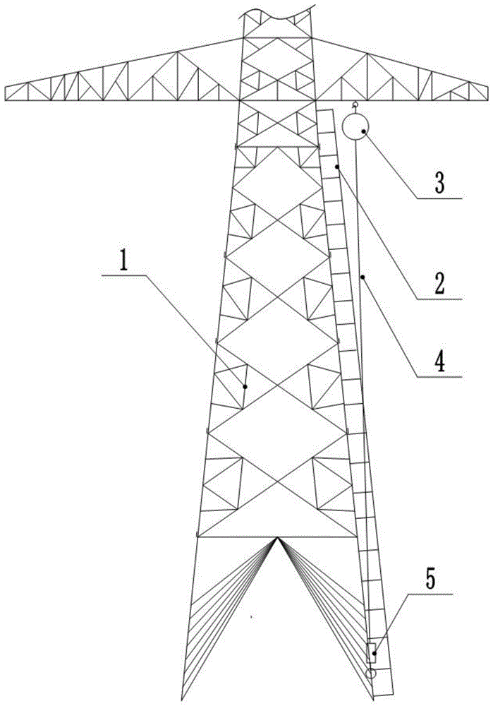 一种带差速自锁器的高压输电线路铁塔防坠落装置及方法与流程