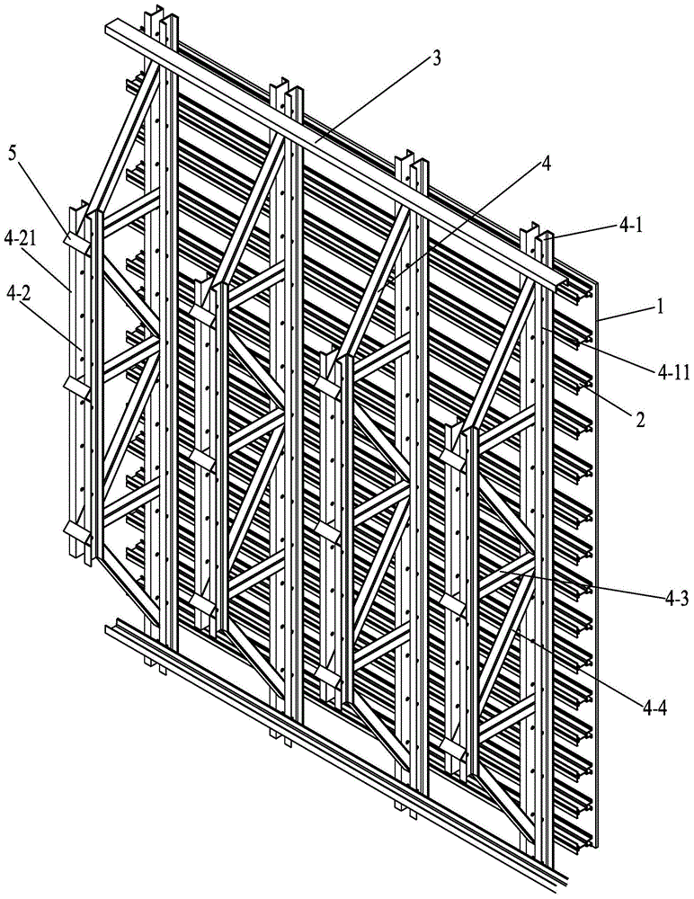 混凝土结构墙体单侧模板结构的制作方法