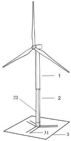 一种具有抗强风功能的风力机塔架系统的制作方法