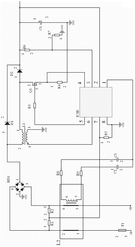 电压自动跟随滑频功率因数校正电路的制作方法