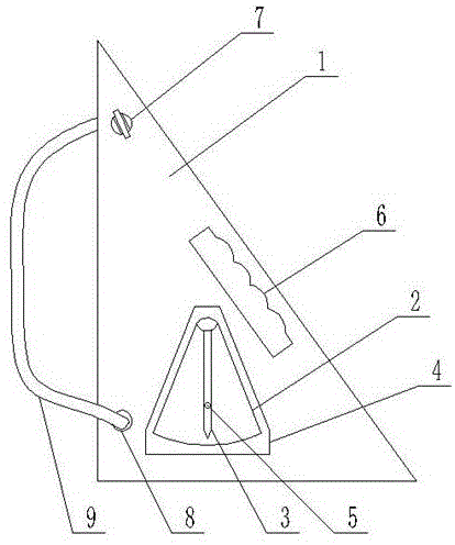 钢管垂直度检查仪的固定结构的制作方法