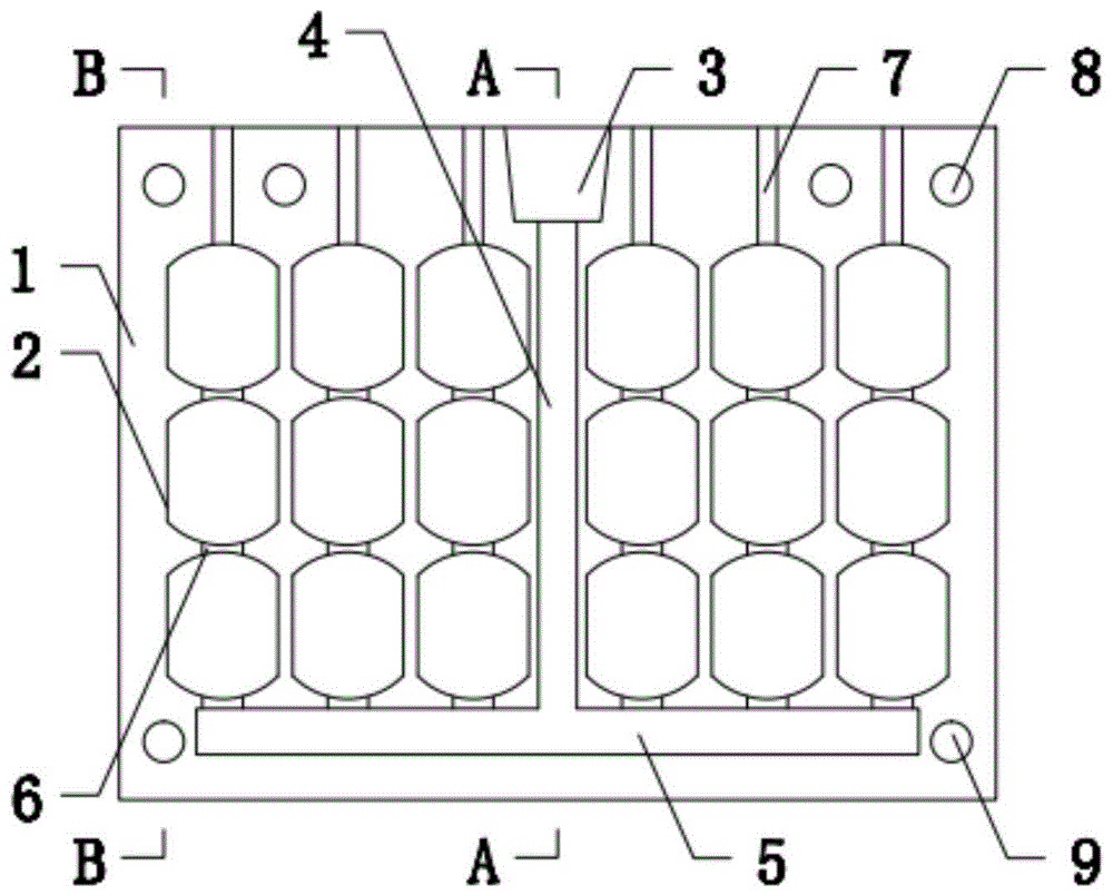 磨球紫铜水冷模具的制作方法