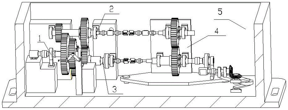 一种大转角封闭式双联万向联轴器试验台的制作方法