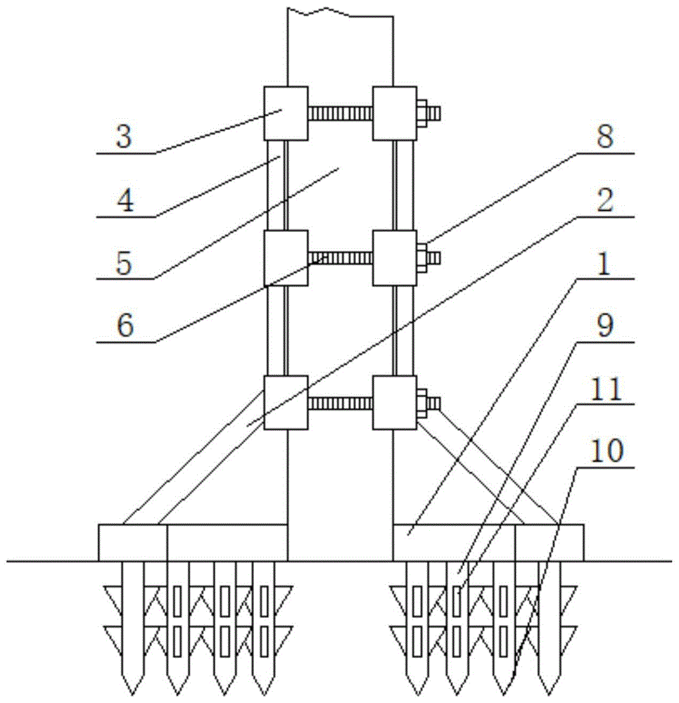 一种公路桥梁施工支撑托架的制作方法