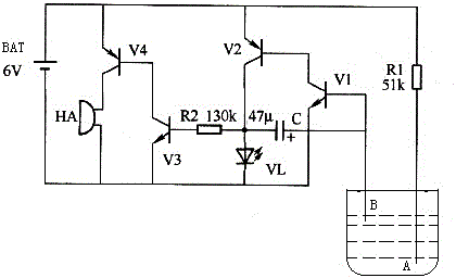 一种液位提醒电路的制作方法