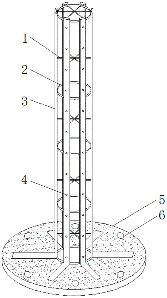 一种罗马柱成型支撑底板的制作方法