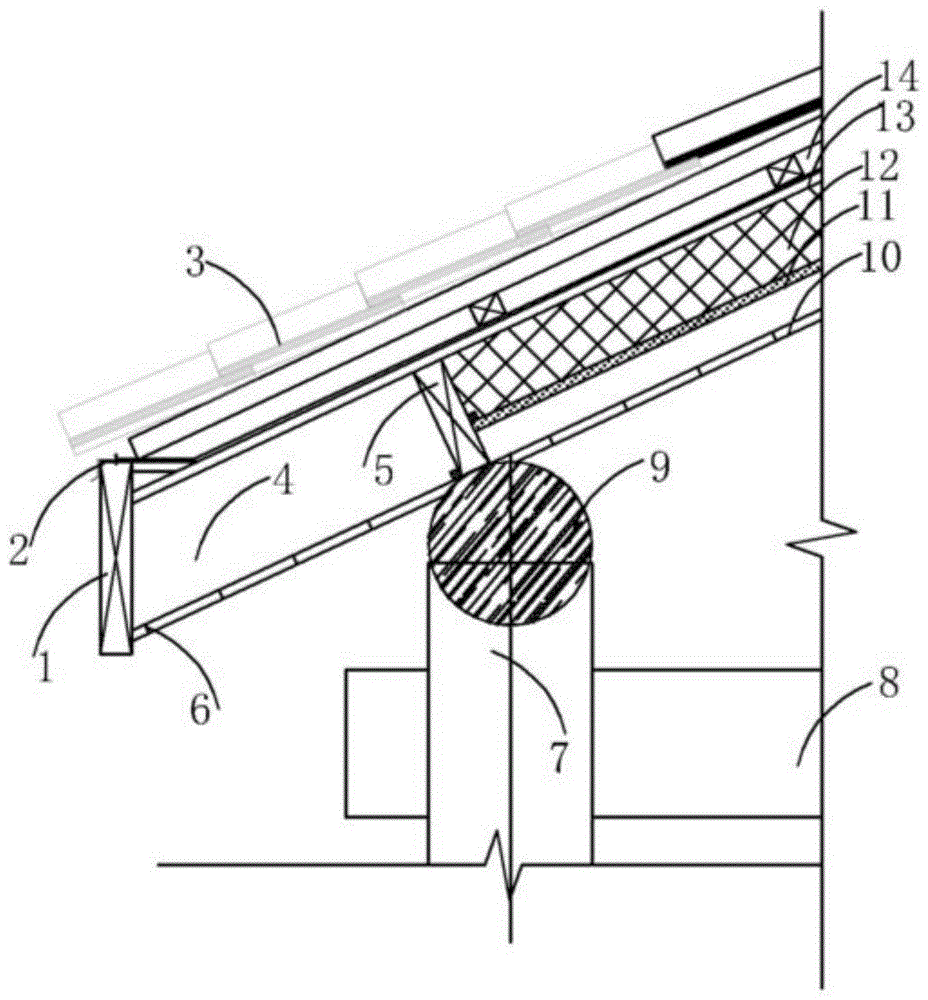 一种木建筑坡屋面做法及檐口大样节点的制作方法