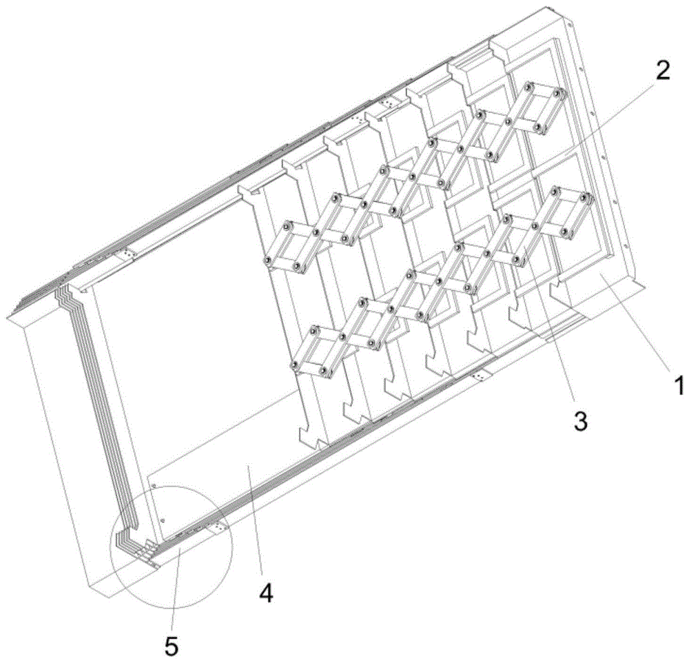 一种铰链式同动伸缩结构的机床护罩的制作方法