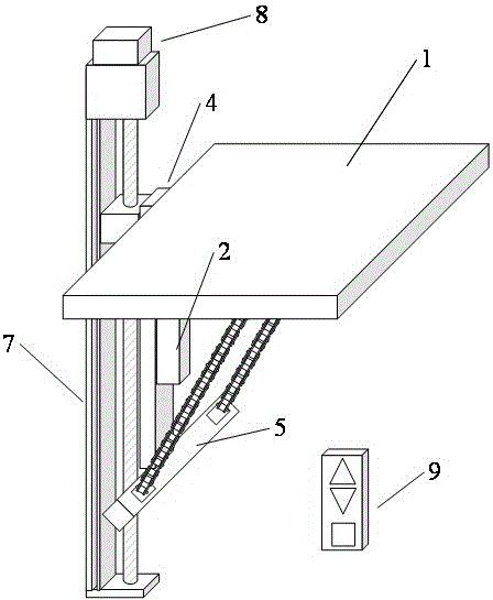 一种电动可折叠和可调节高度的壁桌的制作方法