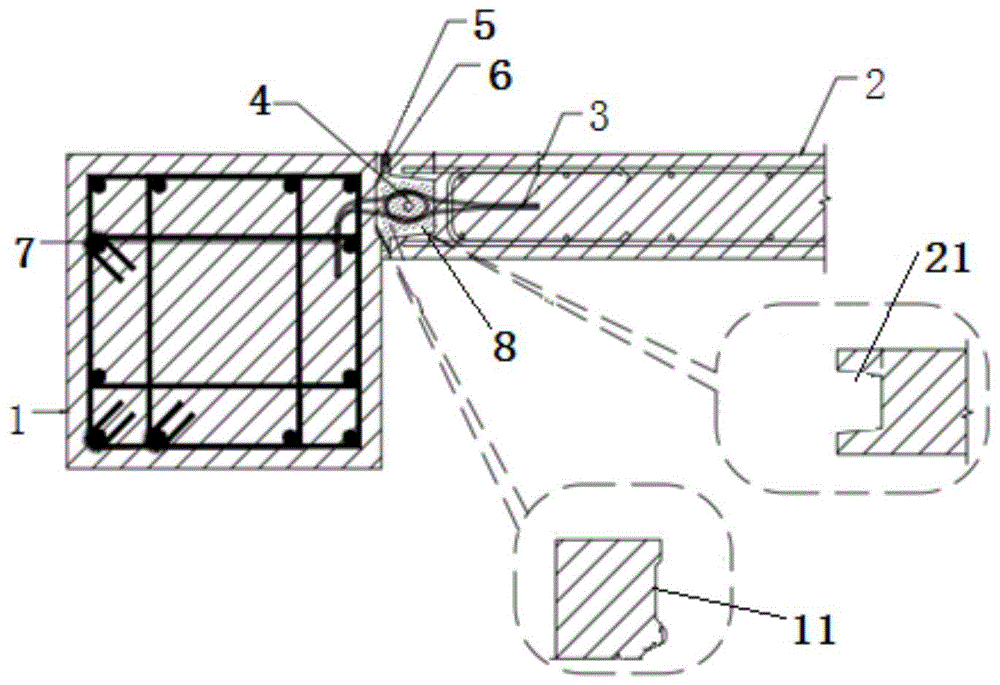 一种预制柱墙及预制柱墙竖直接缝的构造方法与流程