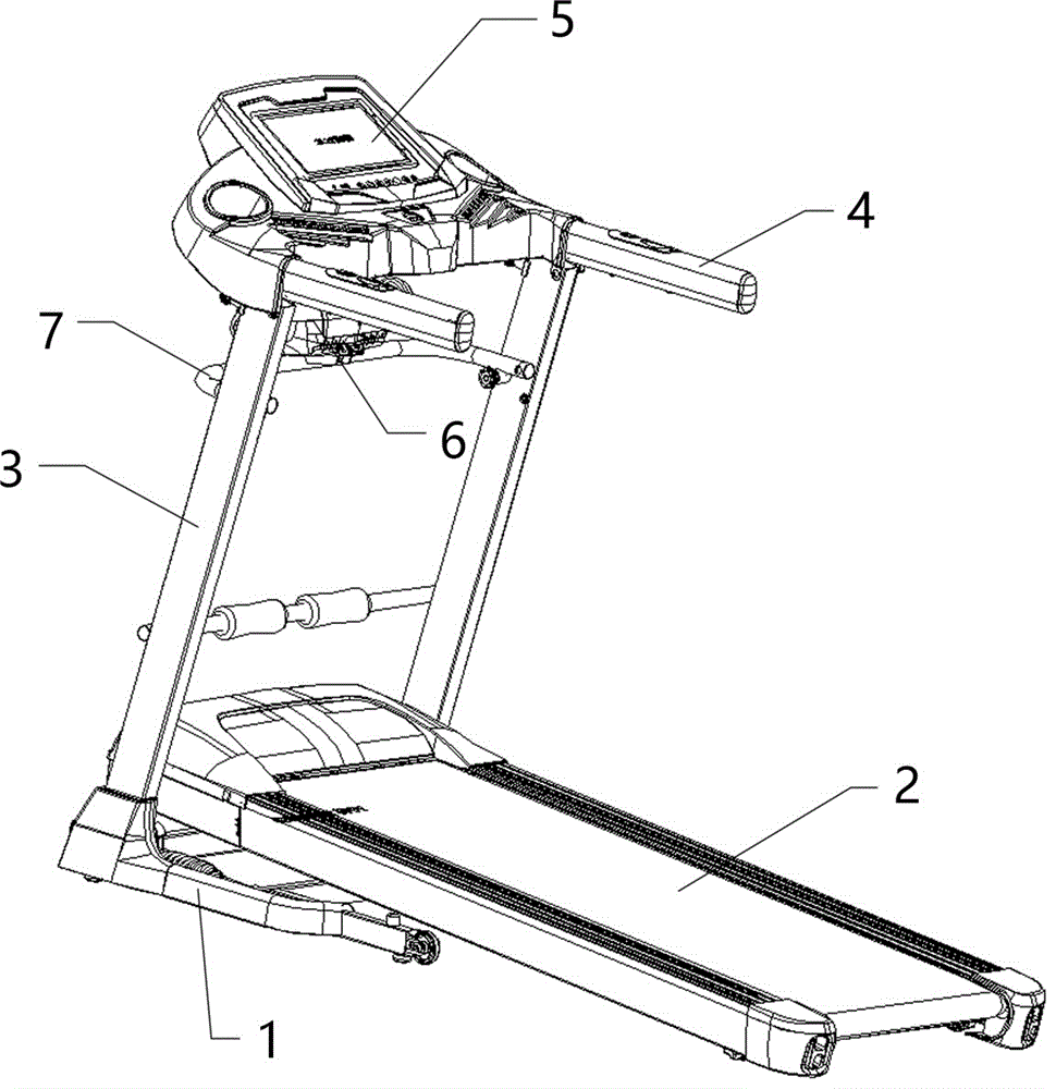 一种一体式折叠跑步机的制作方法